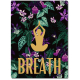 Interluxe Schild 300x220mm Blechschild - Breath - Wandschild Yoga Achtsamkeit