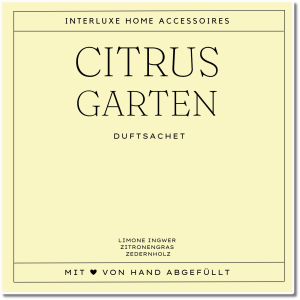 Interluxe Duftsachet - Citrusgarten