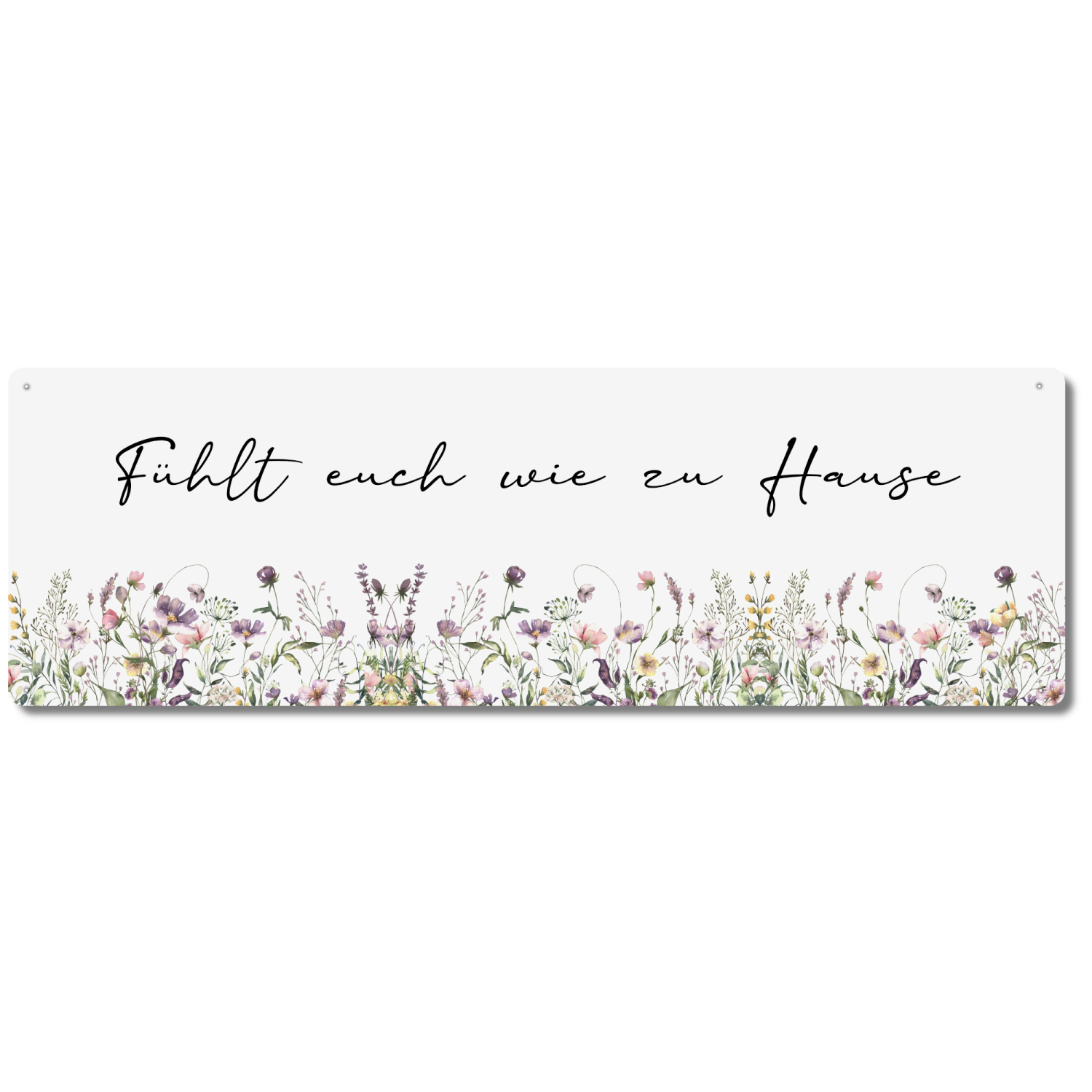 Interluxe Schild Metallschild - Fühlt euch wie Zuhause