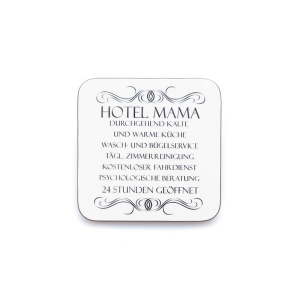 Türschild 9x9cm Hotel Mama - witziges Schild mit...