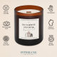 Interluxe Duftkerze mit Holzdocht 220Gramm - Das schönste Geschenk ist gemeinsame Zeit