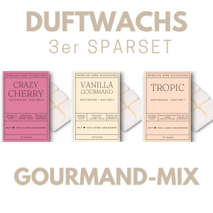 Interluxe Duftwachs 3er Sparset - Gourmand mit Vanille,...