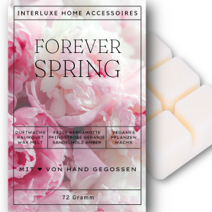 Interluxe Duftwachs 3er Sparset - Blüten mit Forever Spring, Blütenfrische und Morgentau
