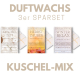 Interluxe Duftwachs 3er Sparset - Kuschel mit Herbstzauber, Winter Relax & Kuschelzeit
