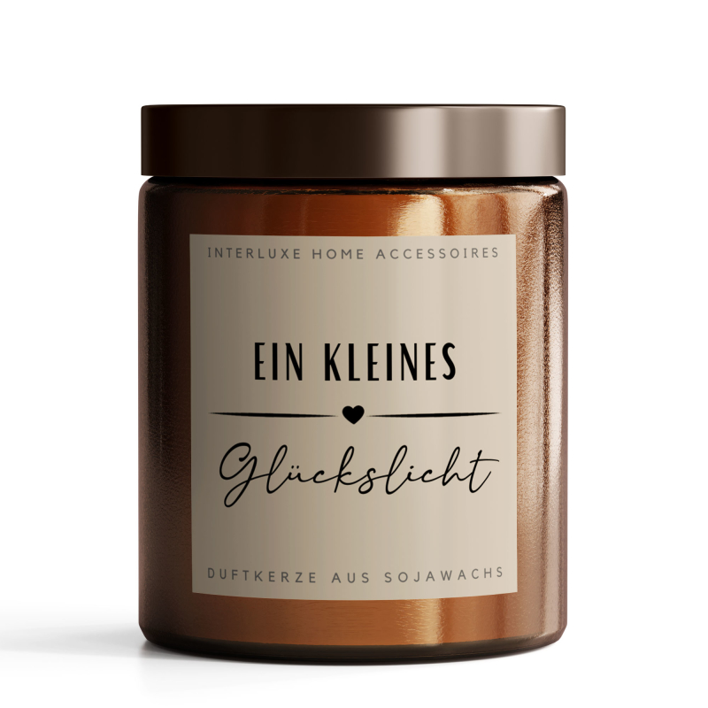 Herz & Heim® Duftkerze Mit Namensgravur – Cappuccino Duft, Im Glas, Handgefertigt, Personalisierbar