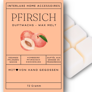 Interluxe Duftwachs - Pfirsich Peach Raumduft duftendes...