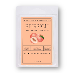 Interluxe Duftwachs - Pfirsich Peach Raumduft duftendes Wachs Duftwachswürfel