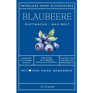 Interluxe Duftwachs - Blaubeere Heidelbeere blueberry...
