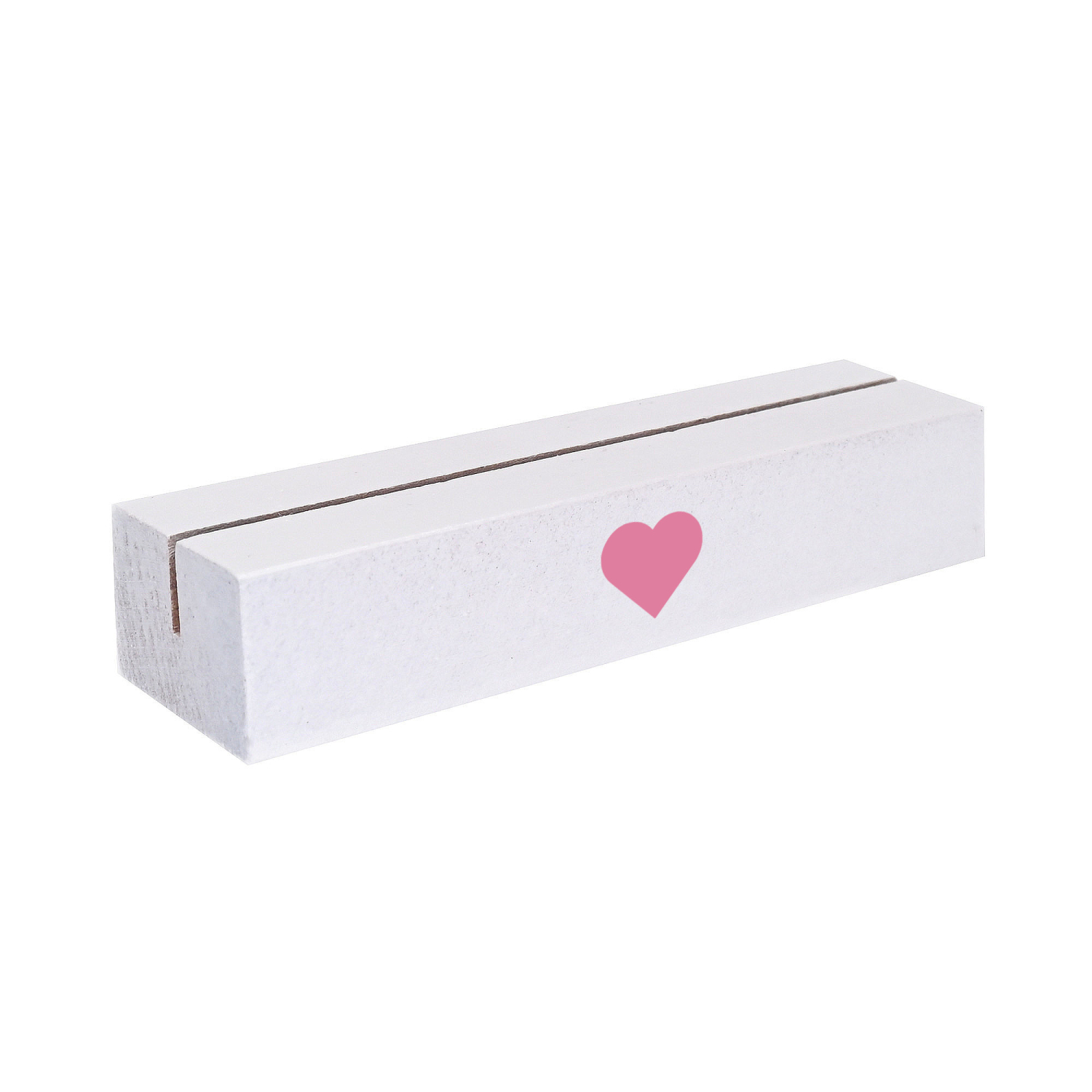 Interluxe Kartenhalter - Herz Rosé - WEISS