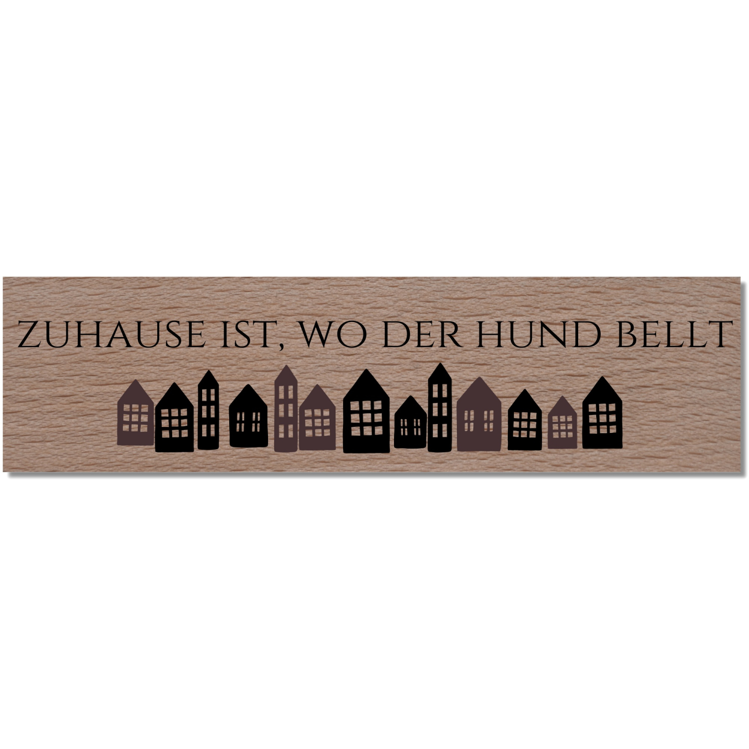 Interluxe Magnet aus Holz - Zuhause ist wo der Hund ist