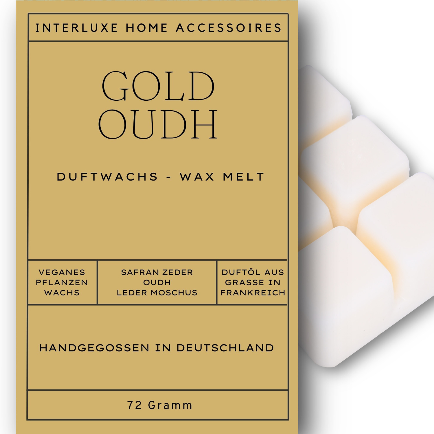 Interluxe Duftwachs - Gold Oudh