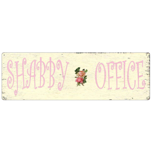 METALLSCHILD Blechschild SHABBY OFFICE Büro Vintage Schild Dekoschild Geschenk
