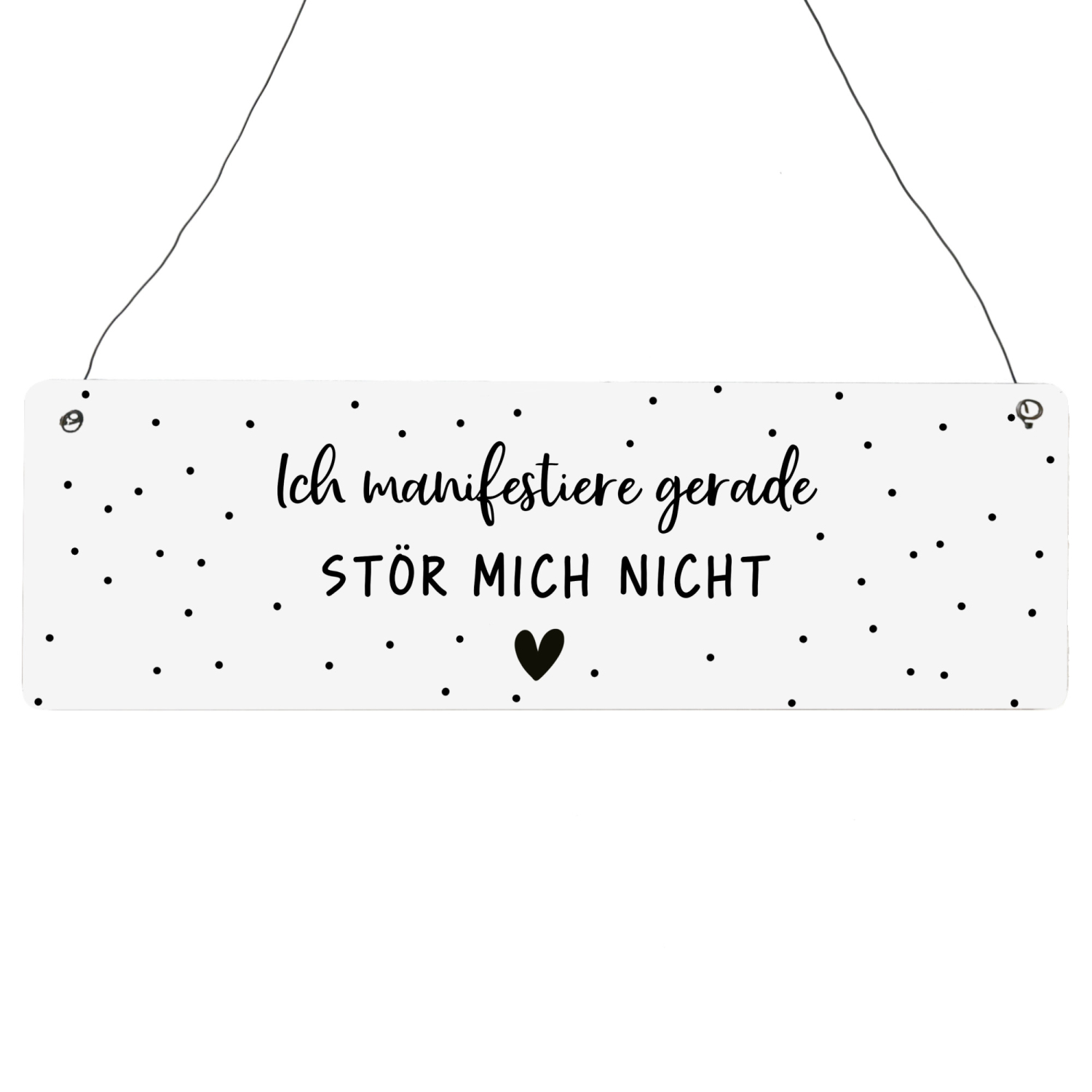 Interluxe Schild Holzschild - Ich manifestiere gerade - Stör mich nicht