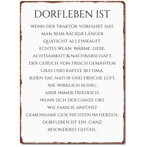 Interluxe Schild 300x220mm Metallschild  Wandschild -...