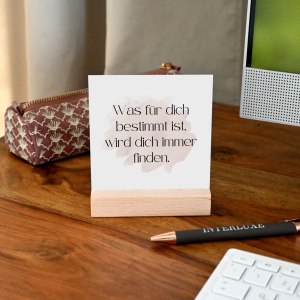 Interluxe Schild mit Aufsteller 10x10cm - Was für...