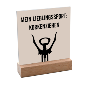 Interluxe Schild mit Aufsteller 10x10cm - Mein...