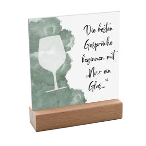 Interluxe Schild mit Aufsteller 10x10cm - Die besten...