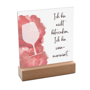 Interluxe Schild mit Aufsteller 10x10cm - Ich bin nicht...