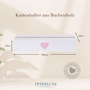 Interluxe Kartenhalter - Lavendel WEISS