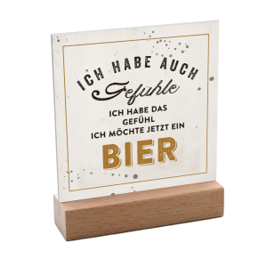 Interluxe Schild mit Aufsteller 10x10cm - Ich habe auch...