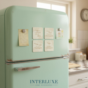 Magnetische Untersetzer 4er Set - Champagner Gold