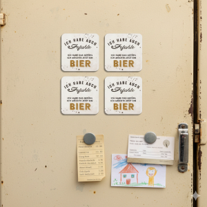 Magnetische Untersetzer 4er Set - Ich habe auch...