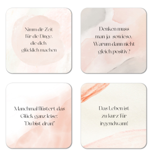 Magnetische Untersetzer 4er Set - Nimm dir Zeit