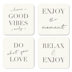 Magnetische Untersetzer 4er Set - Relax