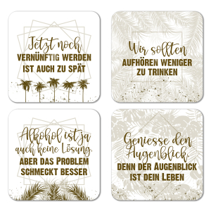 Magnetische Untersetzer 4er Set - Tropic