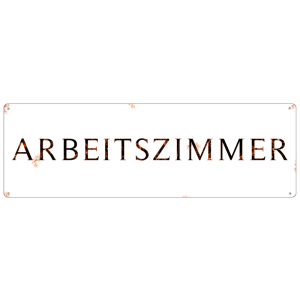 METALLSCHILD Shabby Blechschild Türschild TIMELESS ARBEITSZIMMER Büro Office