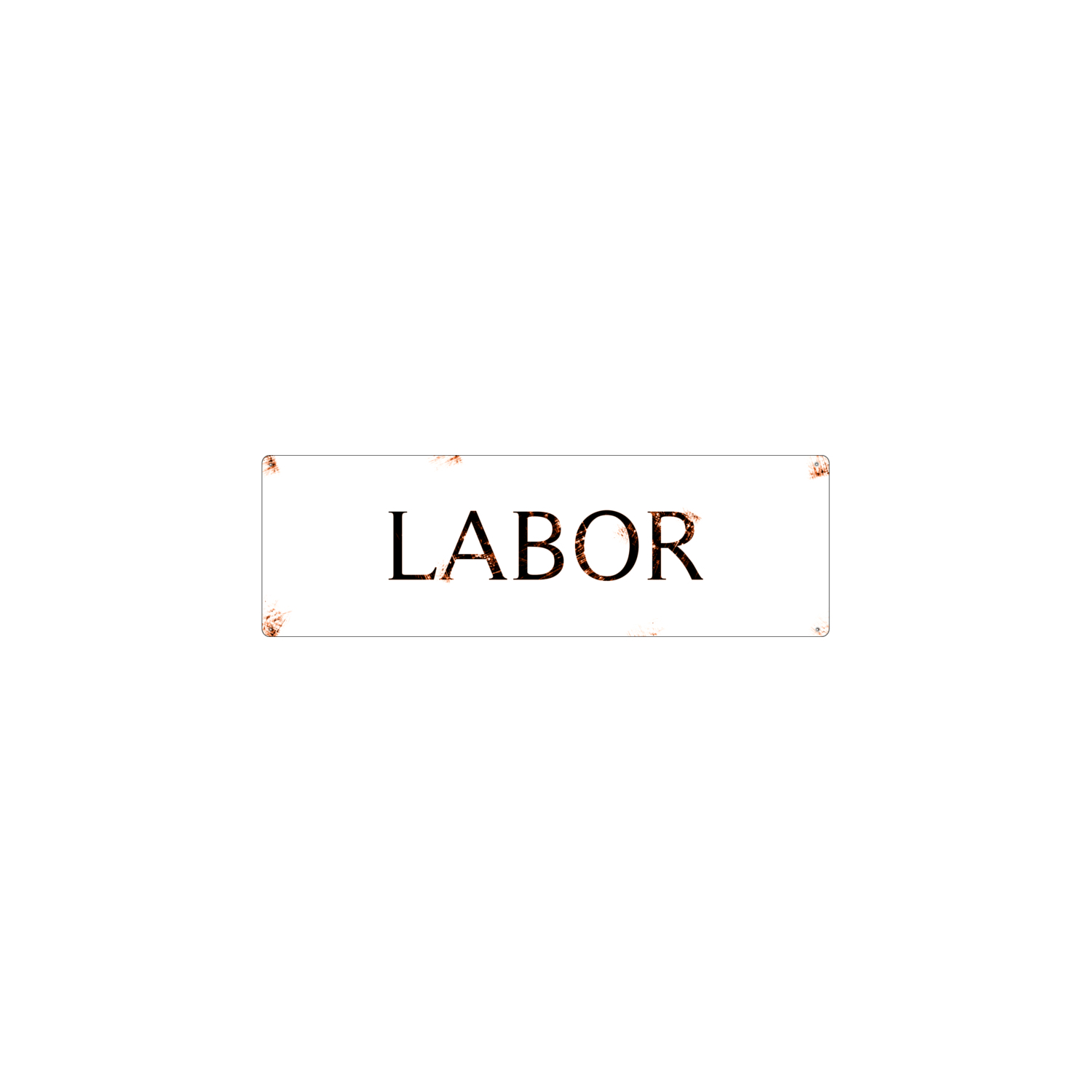 METALLSCHILD Blechschild Türschild TIMELESS LABOR Shabby Vintage Industrial