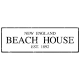 METALLSCHILD Shabby Retro Blechschild BEACH HOUSE Dekoschild New England Stil