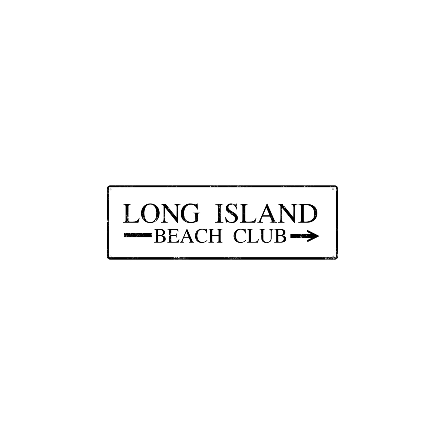 METALLSCHILD Shabby Retro Blechschild LONG ISLAND Hamptons New England Stil