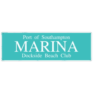 METALLSCHILD Shabby Vintage Blechschild MARINA Hamptons maritime Deko USA