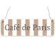Vintage Shabby Dekoschild Türschild CAFE DE PARIS Landhaus Küche Bistro Geschenk