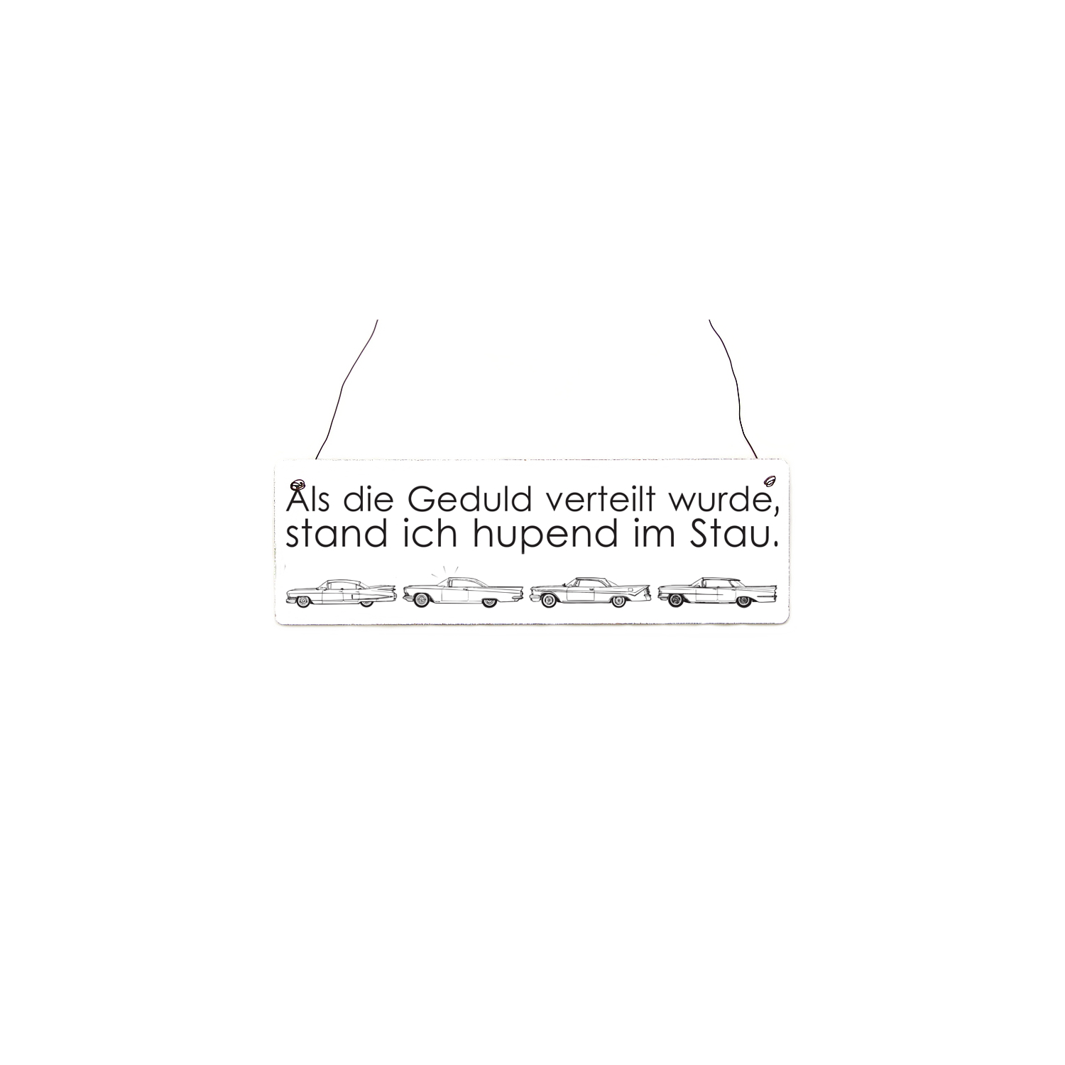 Shabby Vintage Schild Türschild ALS DIE GEDULD VERTEILT WURDE Geschenk