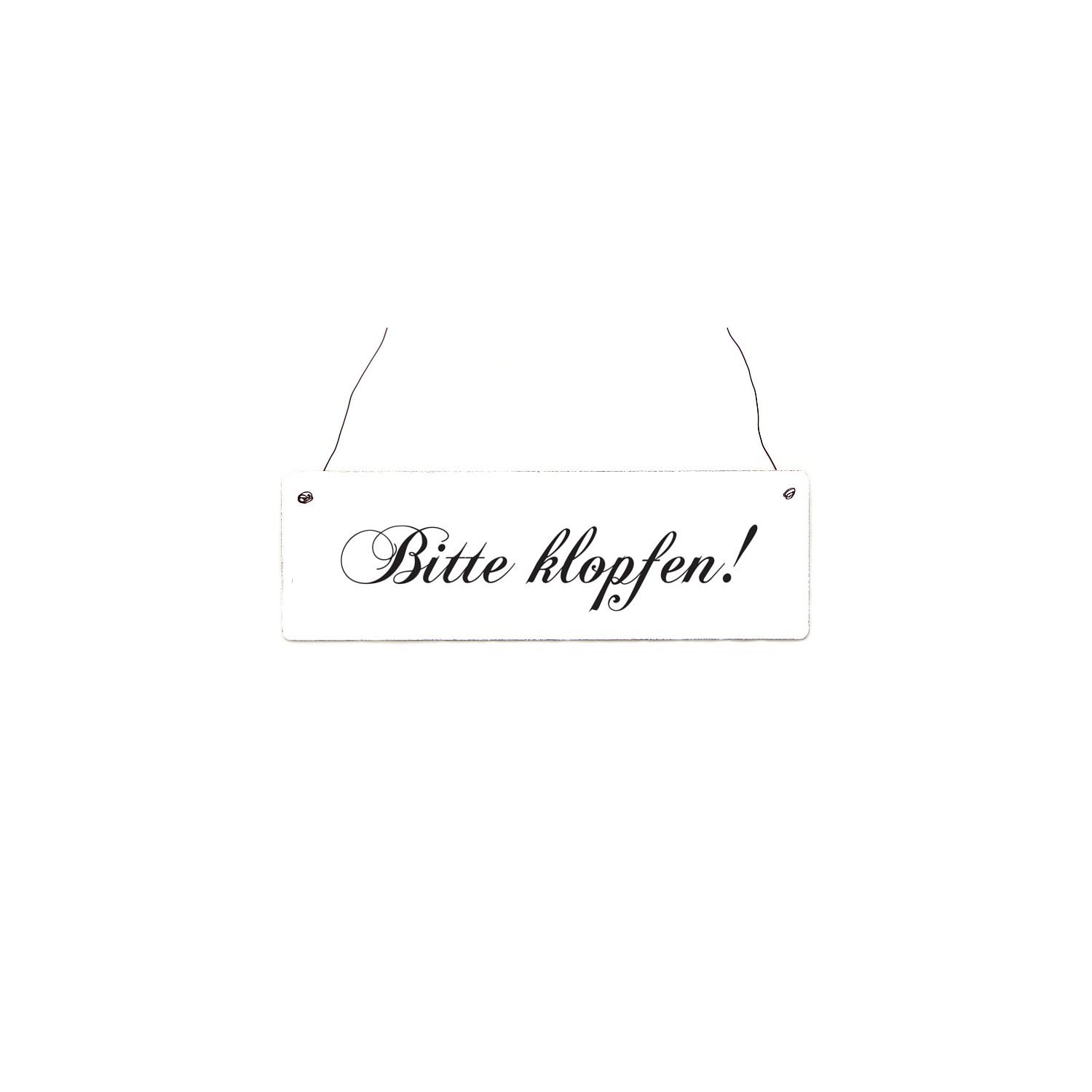 Holzschild Shabby Chic Vintage Türschild BITTE KLOPFEN - CHOPIN Eingang Haus Tür