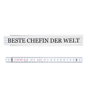 ZOLLSTOCK Metermaß Spruch BESTE CHEFIN DER WELT...