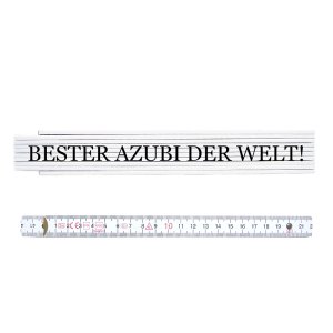 ZOLLSTOCK Metermaß Spruch BESTER AZUBI DER WELT...