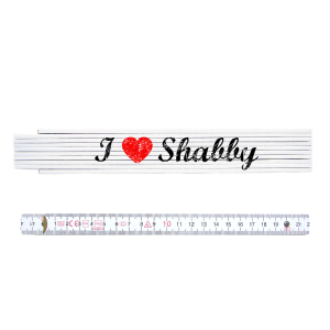 ZOLLSTOCK Maßstab Metermaß I LOVE SHABBY...
