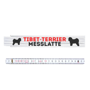 ZOLLSTOCK Metermaß TIBET-TERRIER MESSLATTE Hunde...
