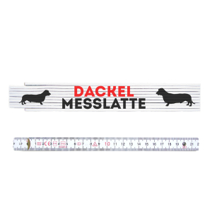 ZOLLSTOCK Metermaß DACKEL MESSLATTE Hunde...
