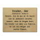 LUXECARDS POSTKARTE aus Holz BRUDER, DER Grußkarte Geschenk Geschwister