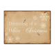 LUXECARDS POSTKARTE Holzpostkarte DREAMING OF A WHITE CHRISTMAS Weihnachten