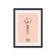 INTERLUXE Kunstdruck Vintage Shabby GIRAFFE BOO! Kinderzimmer Dekoration DIN A4