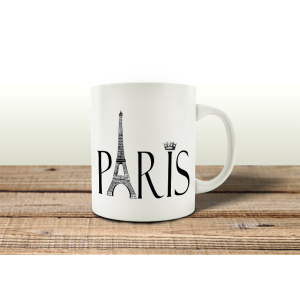 TASSE Kaffeebecher PARIS Spruch Urlaub Geschenk Shabby Motiv Frankreich