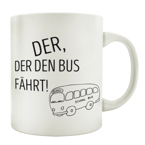 TASSE Kaffeebecher DER, DER DEN BUS FÄHRT Busfahrer Arbeit Hobby Job Geschenk