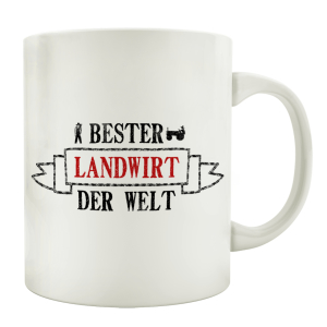 TASSE Kaffeebecher BESTER LANDWIRT Geschenk Spruch Motiv...