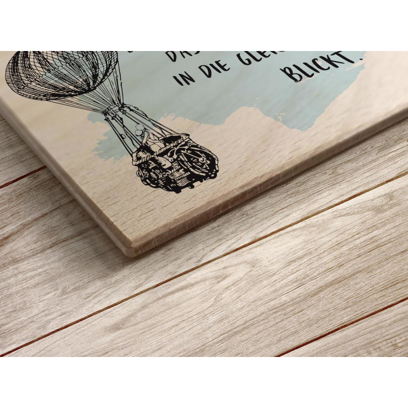 Holzpostkarte Happy Birthday – Beschreibbar, Made In Germany