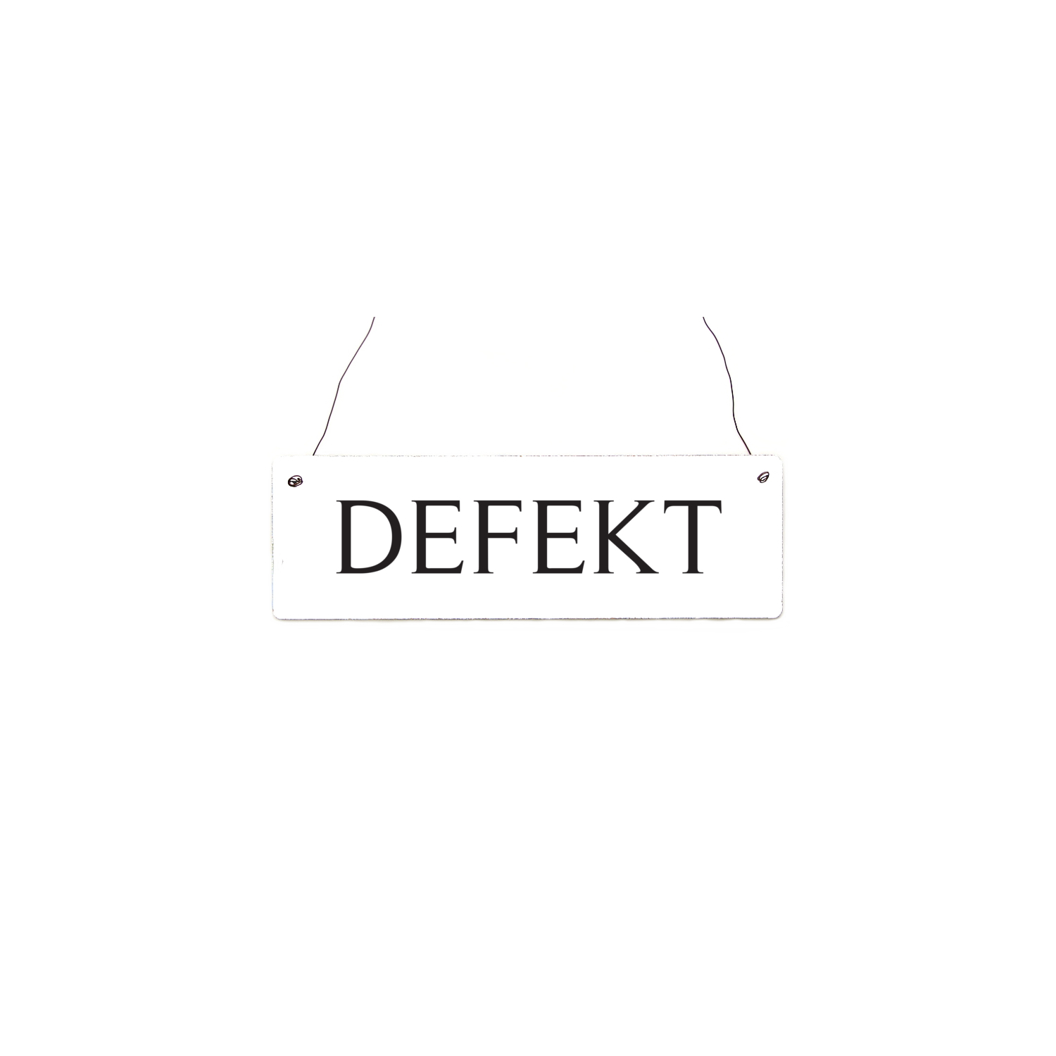 INTERLUXE Holzschild DEFEKT TIMELESS Türschild Haus Fahrstuhl Dekoration Hinweis
